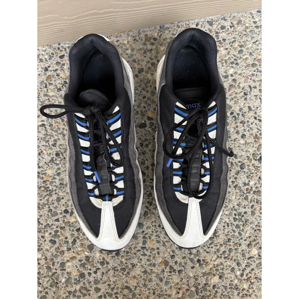 Nike Air Max 95 Black/Medium Blue DH4754-001 Shoes Sneakers‎ Men's Size 10